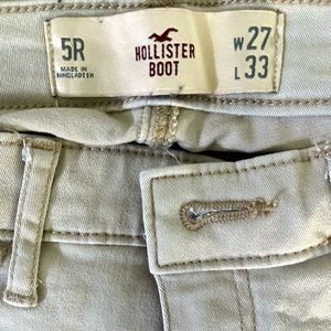 Hollister khaki bootcut pants size 5R